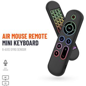 M5 Smart Air Mouse et Mini clavier sans fil rétroéclairé avec télécommande vocale pour Smart TV – يد تحكم لاسلكية للشاشات الذكية
