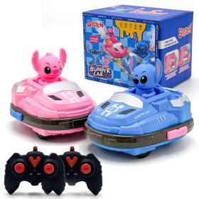 Voiture Télécommandée Stitch Bumper Car Rechargeable 2Pcs pour Enfants – لعبة سيارات اللاسلكية للأطفال ستيتش